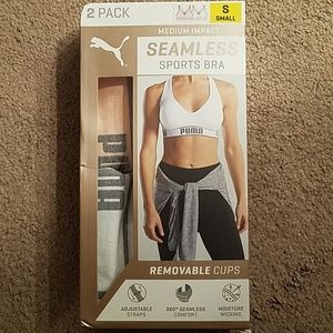 New in box Puma Seamless Sports Bra 2-pack